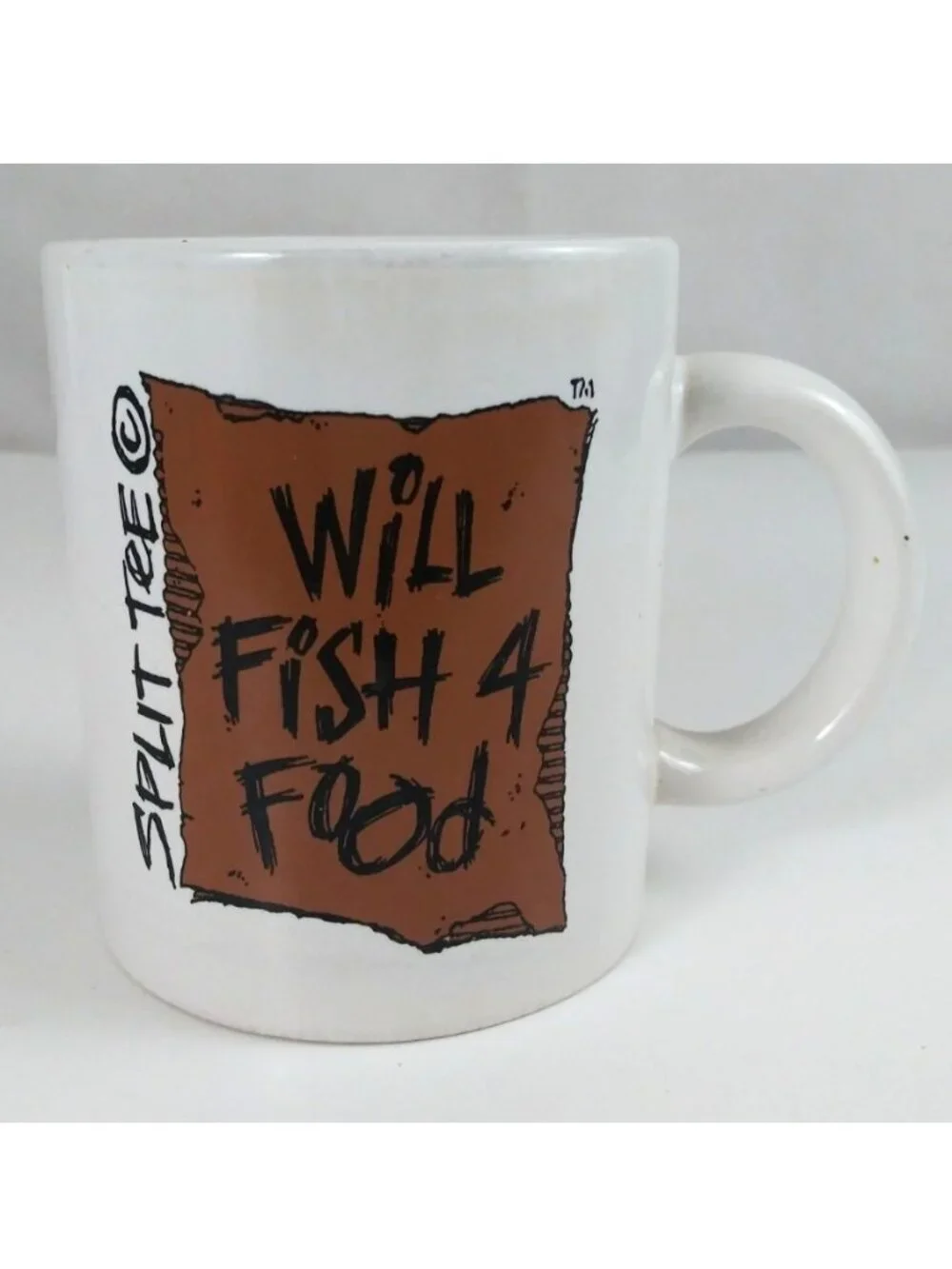 Split Tee Will Fish 4 Food Novelty Coffee Cup